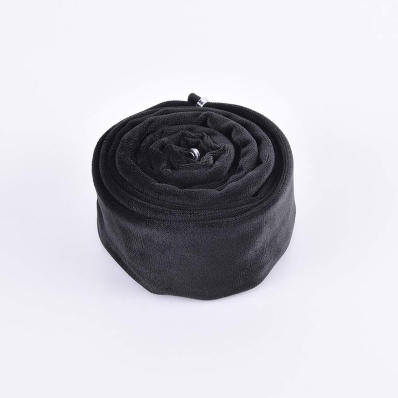 Aory Chandelier Chain Cover Cord Cover 6 Feet,Flannelette Black Fabric Cord Cover - Image 3